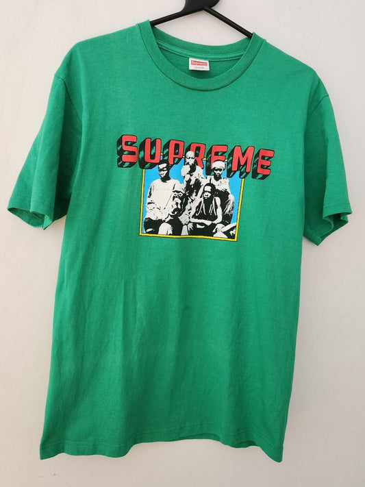FW09 Supreme Slum Kids Tee Medium Grün Größe M mittel T-Shirt Vintage 2009