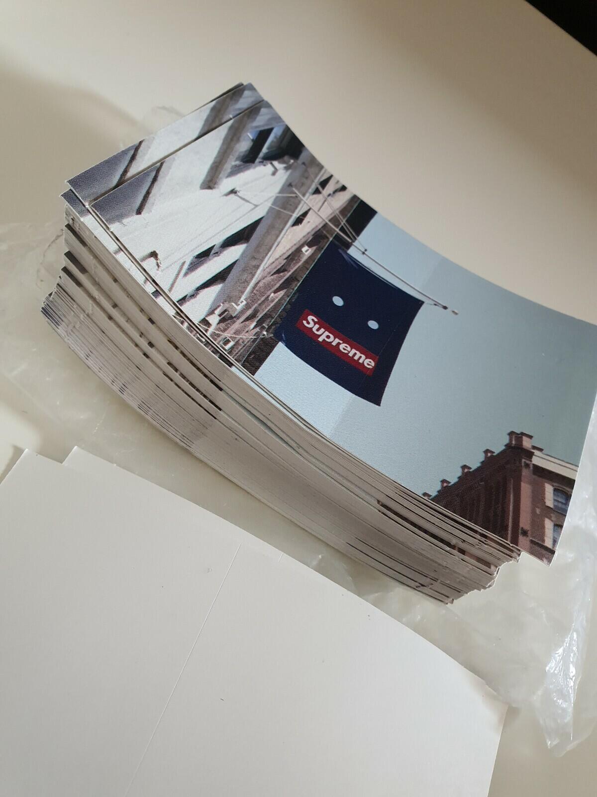 100 FW19 Supreme Banner stickers (1x brick) 100% authentic