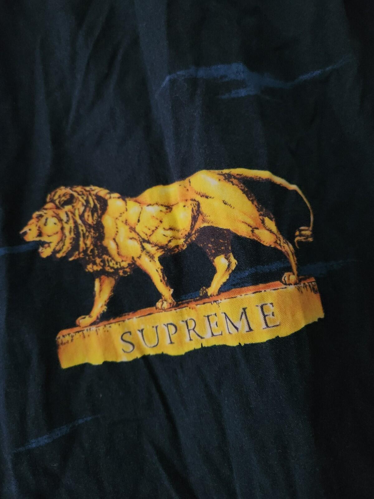 FW13 Supreme Lions Shirt Navy Size S