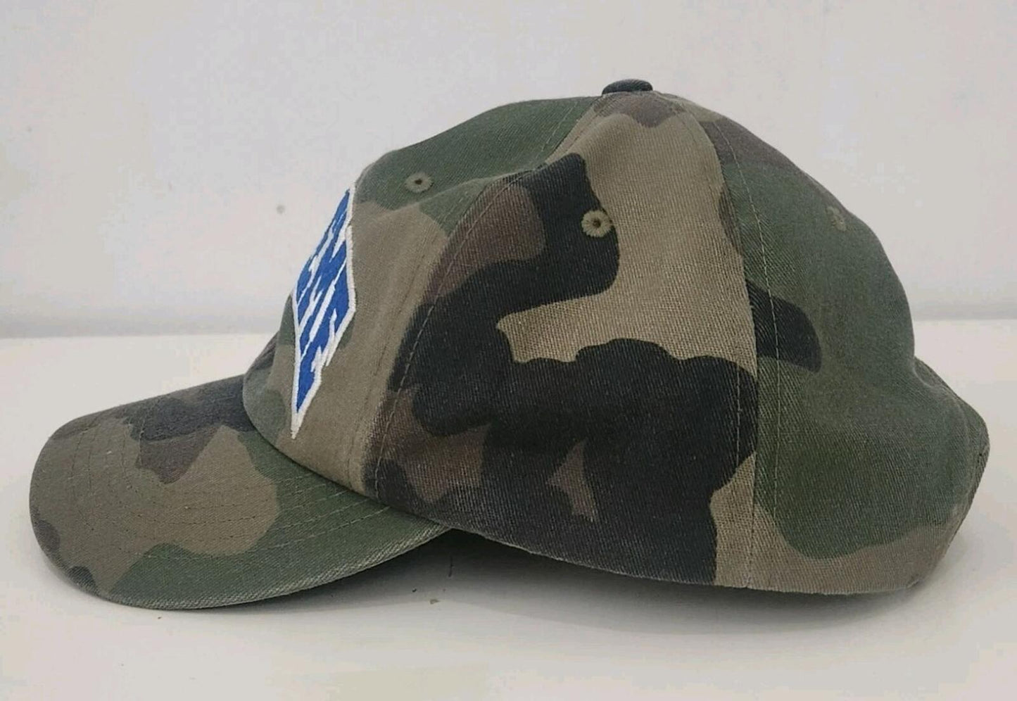 FW24 Supreme Felt Arc 6 panel Woodland Camo Cap Green Hat Camouflage