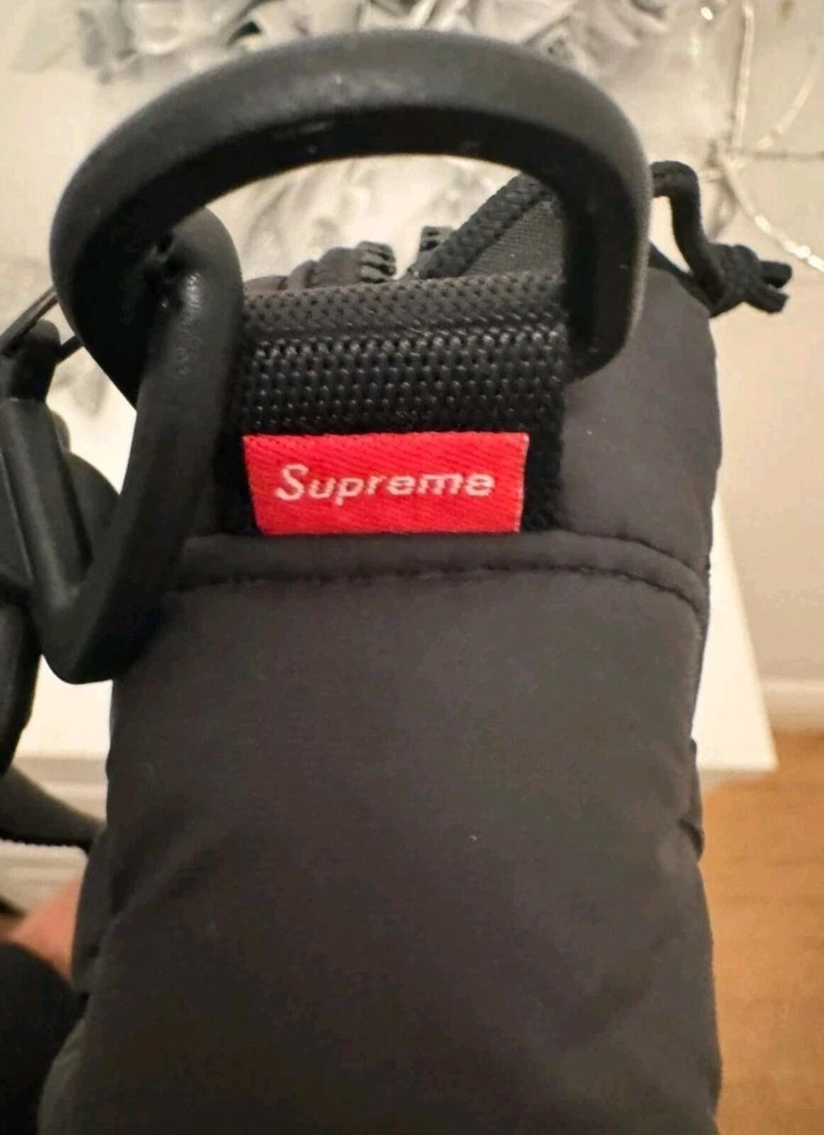 FW22 Supreme Puffer Side Bag Shoulder Black Water Resistant