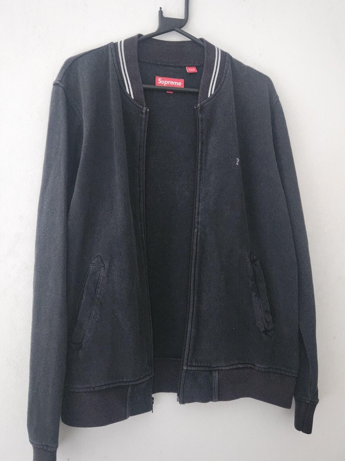 SS10 Supreme Court Zip-Up Sweatjacke M Medium Vintage 2010 Vintage Schwarz