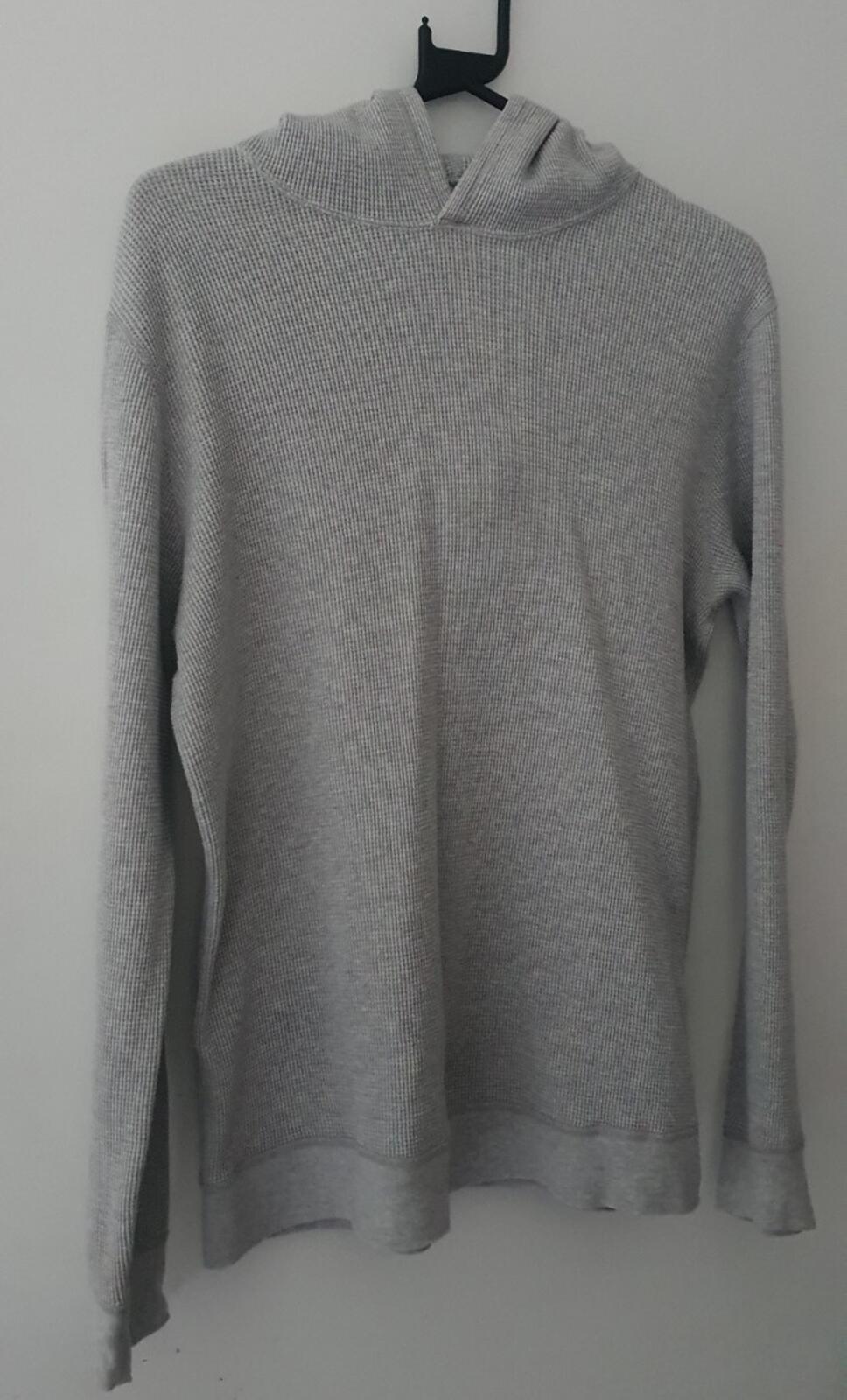 FW16 Supreme Grey hooded thermal waffle size M hoodie medium
