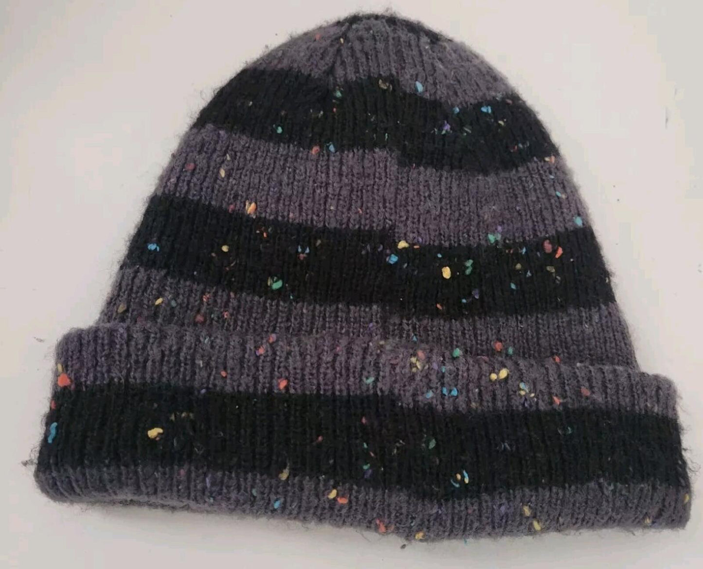 FW19 Supreme Stripe Speckle beanie Black Grey Hat