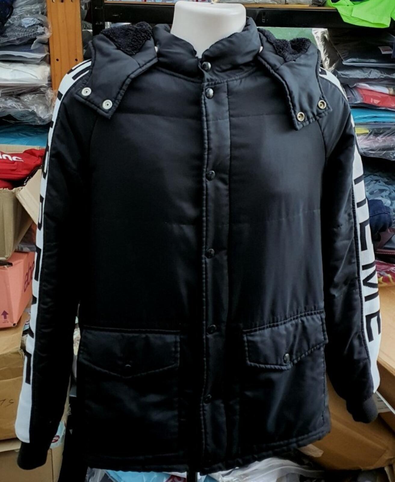 FW14 Supreme Daytona Pile Lined jacket Size M Medium black Vintage Rare 2014