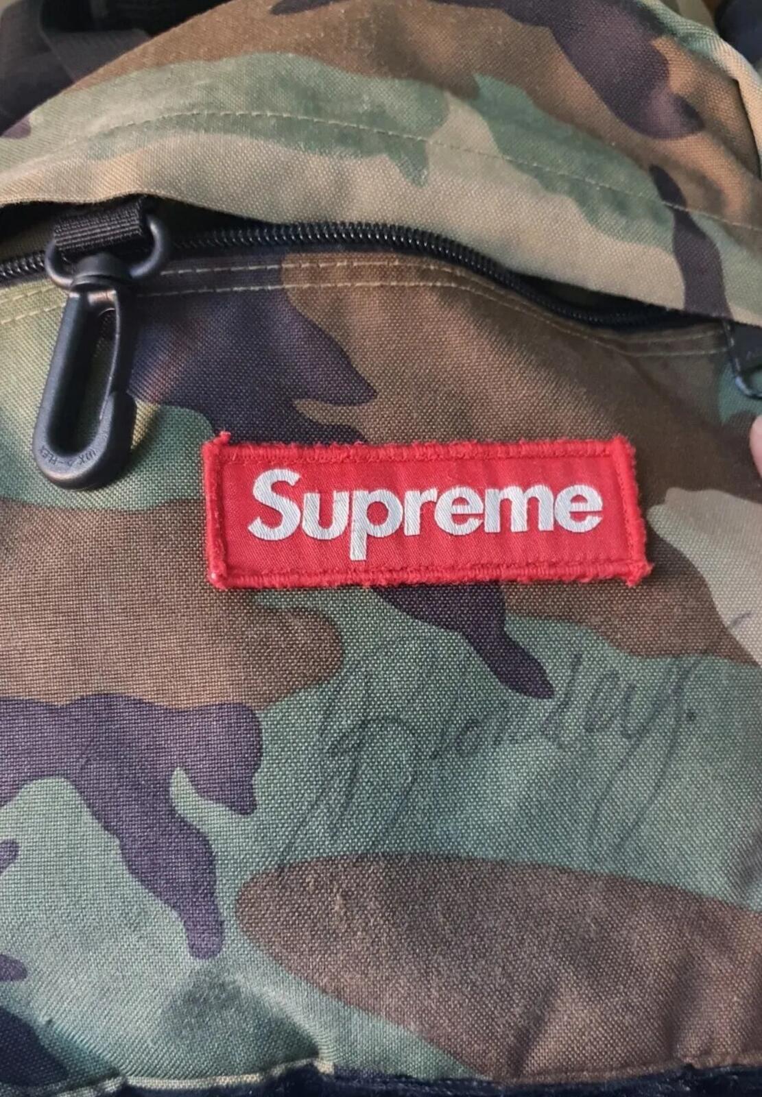 FW15 Supreme Contour Woodland Camo Backpack Signed By BLONDEY