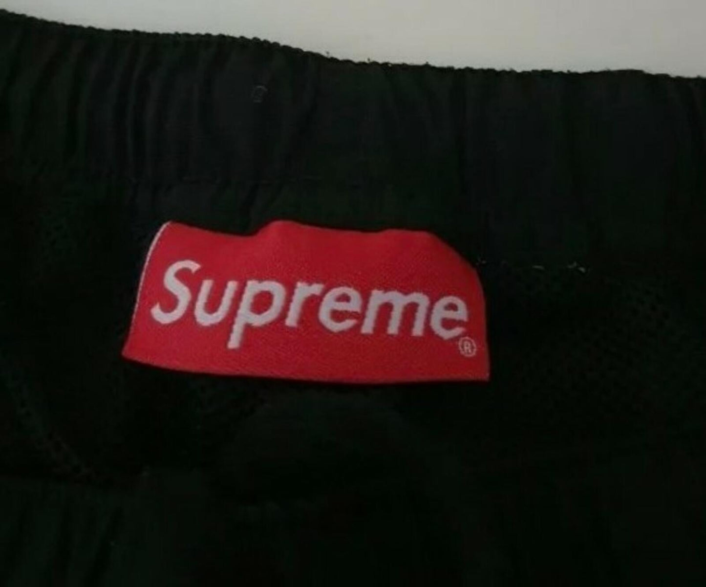 SS18 Supreme Tonal Taping nylon track pant size M medium black