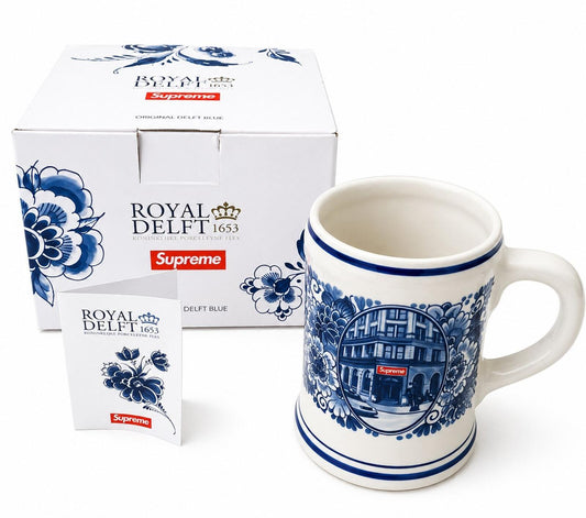 SS21 Supreme Royal Delft 190 Bowery Jarra de Cerveza Cerámica