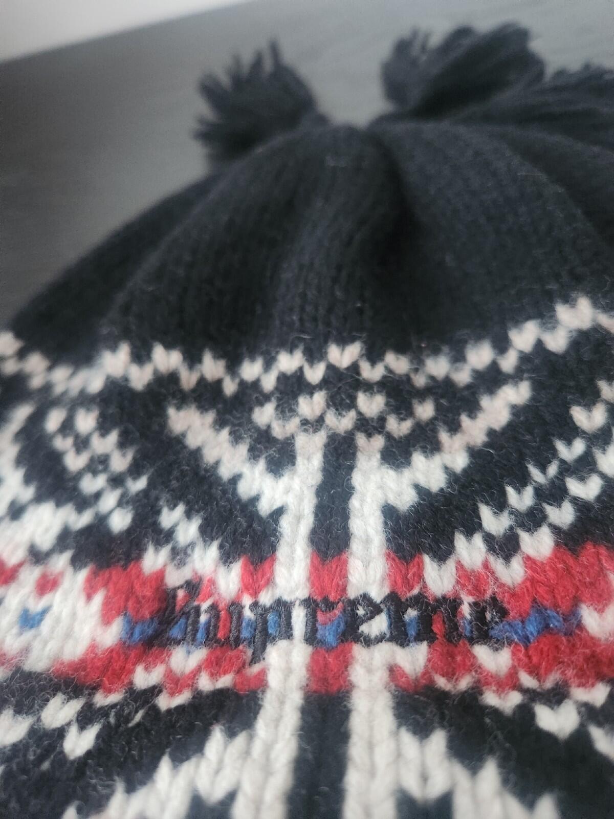 FW22 Supreme Tassel Beanie Wool Black Hat