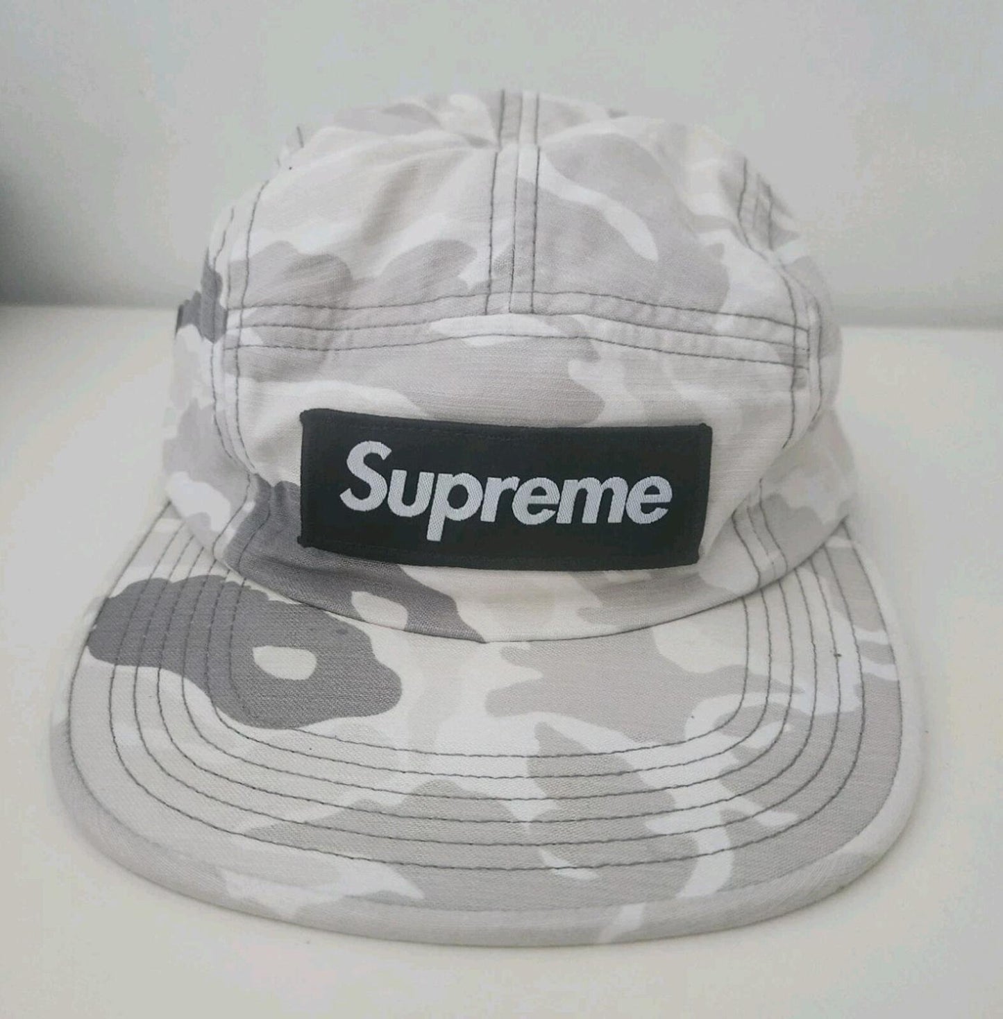 Gorra Supreme Tiger Camo Camp SS16 Camuflaje Blanco