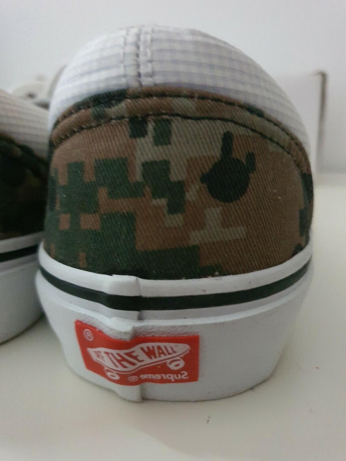 SS13 Supreme x Vans x Comme Des Garcons CDG Era Pro Talla US 8 UK 7 EU 40.5 oliva Rara