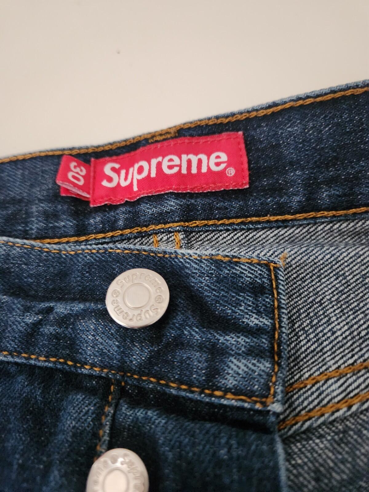 Supreme denim jeans size 30 W30 L30 slim blue Made In U.S.A Trousers