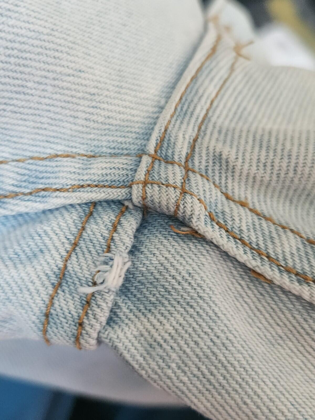 SS22 Supreme Double Knee Denim Utility Jeans Größe 32 W32 L32 Washed Blue Hose