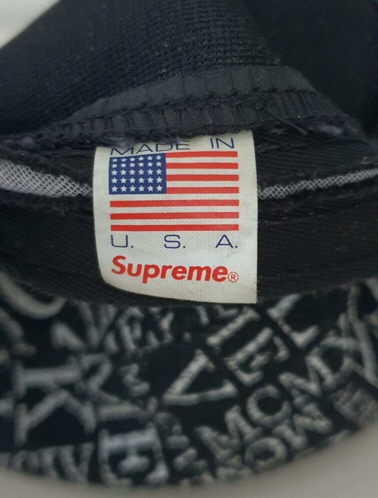 FW15 Supreme F UCK EM' ALL Denim Camp Cap Schwarz