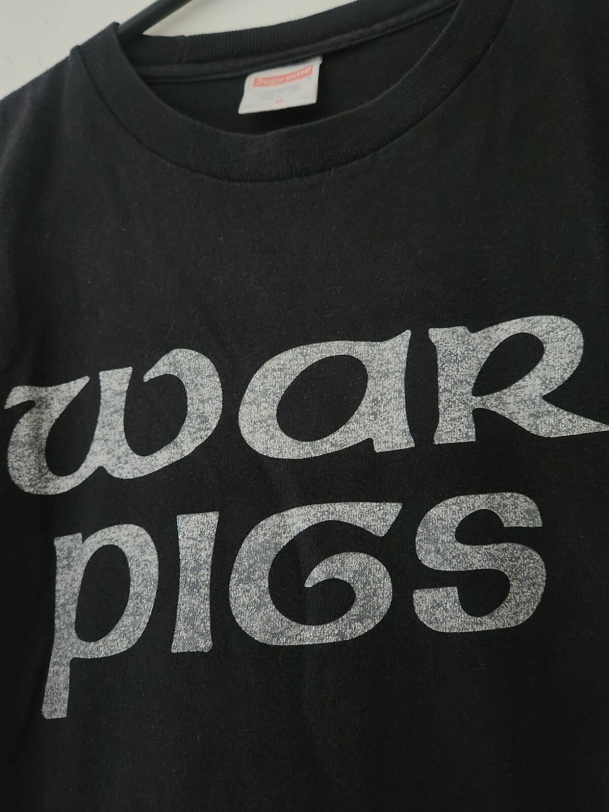SS16 Supreme x Black Sabbath War Pigs Tee Black M Ozzy Osbourne