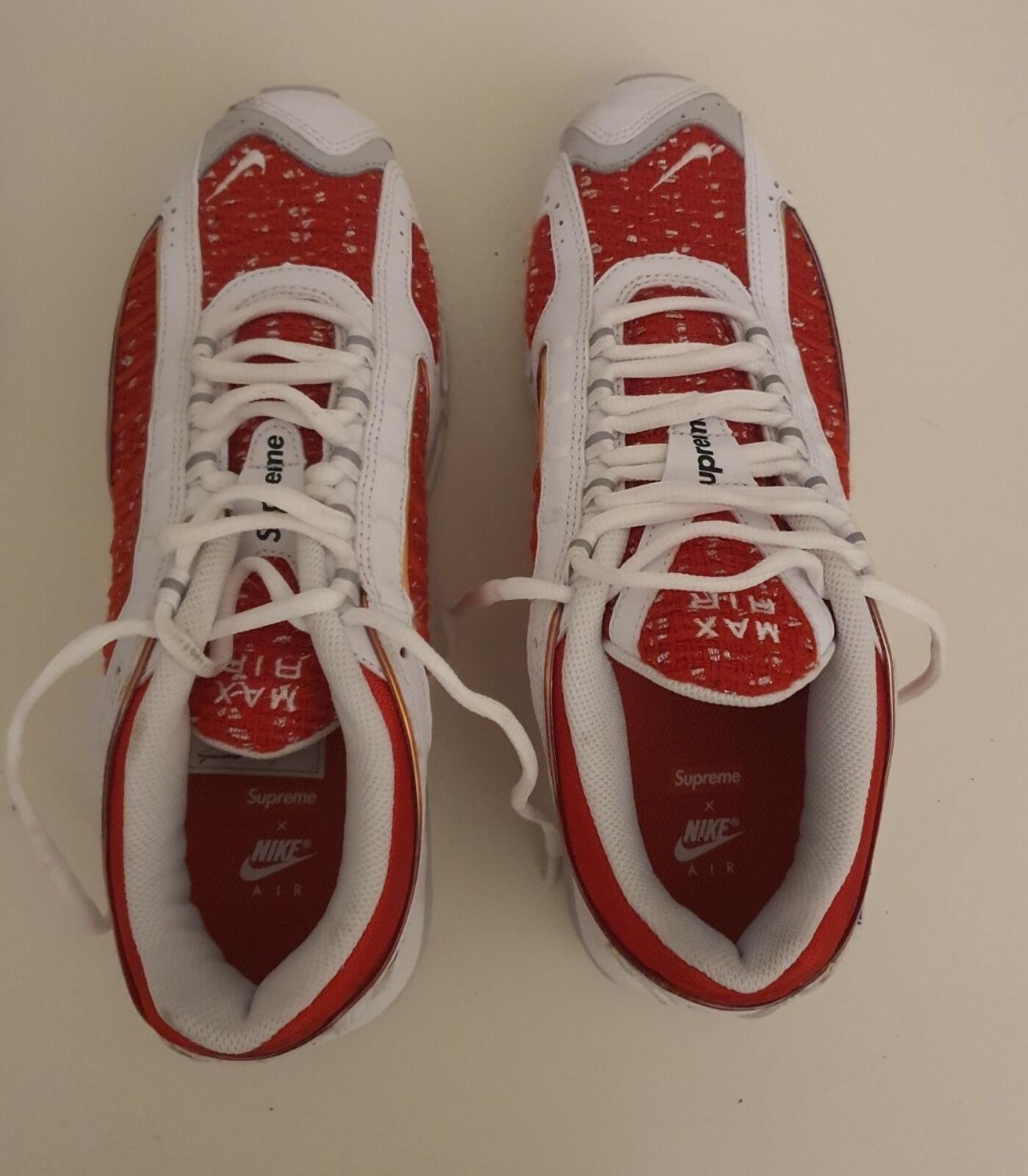 SS19 Supreme x Nike Air Tailwind 4 US 9.5 UK 8.5  EU 43 white lot