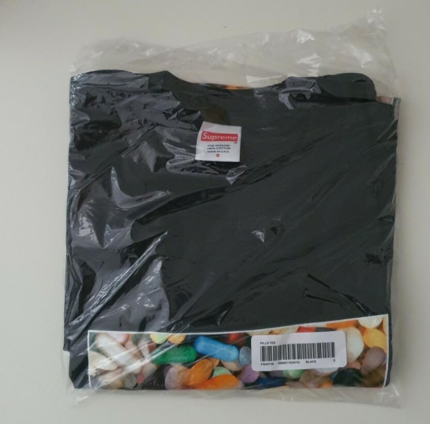 SS20 Supreme Pills Tee Black Size S