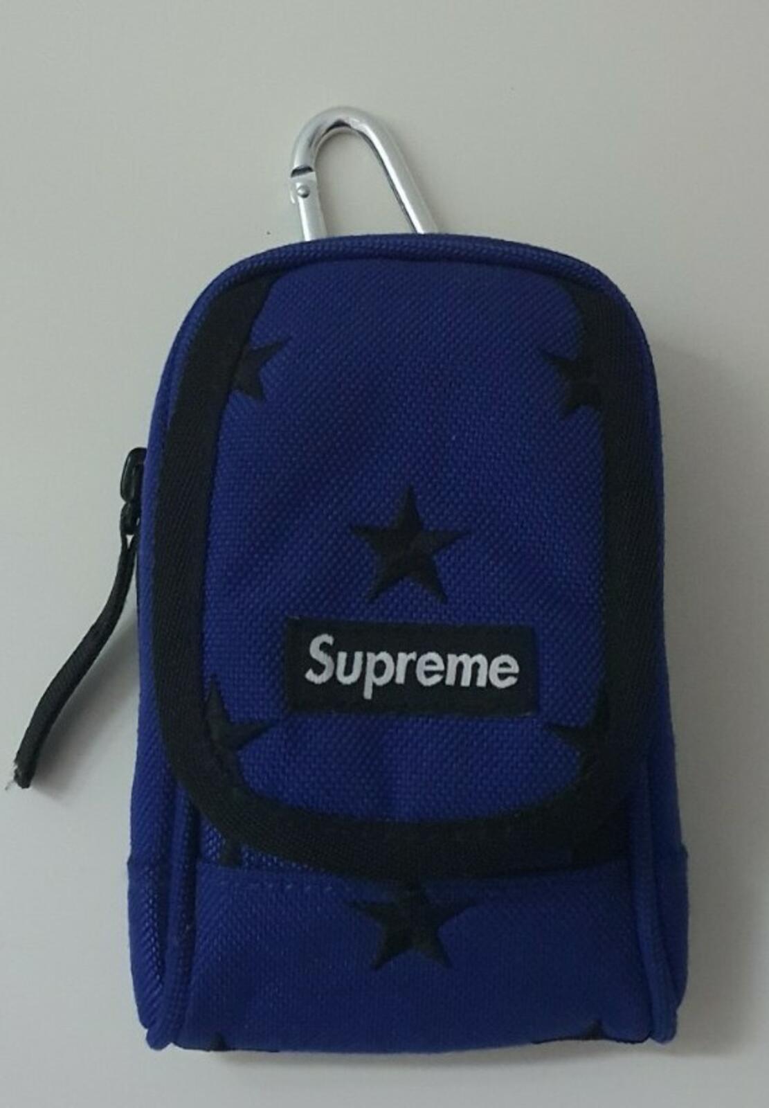 FW13 Supreme Stars digital camera bag / pouch blue cordura fabric Very Rare
