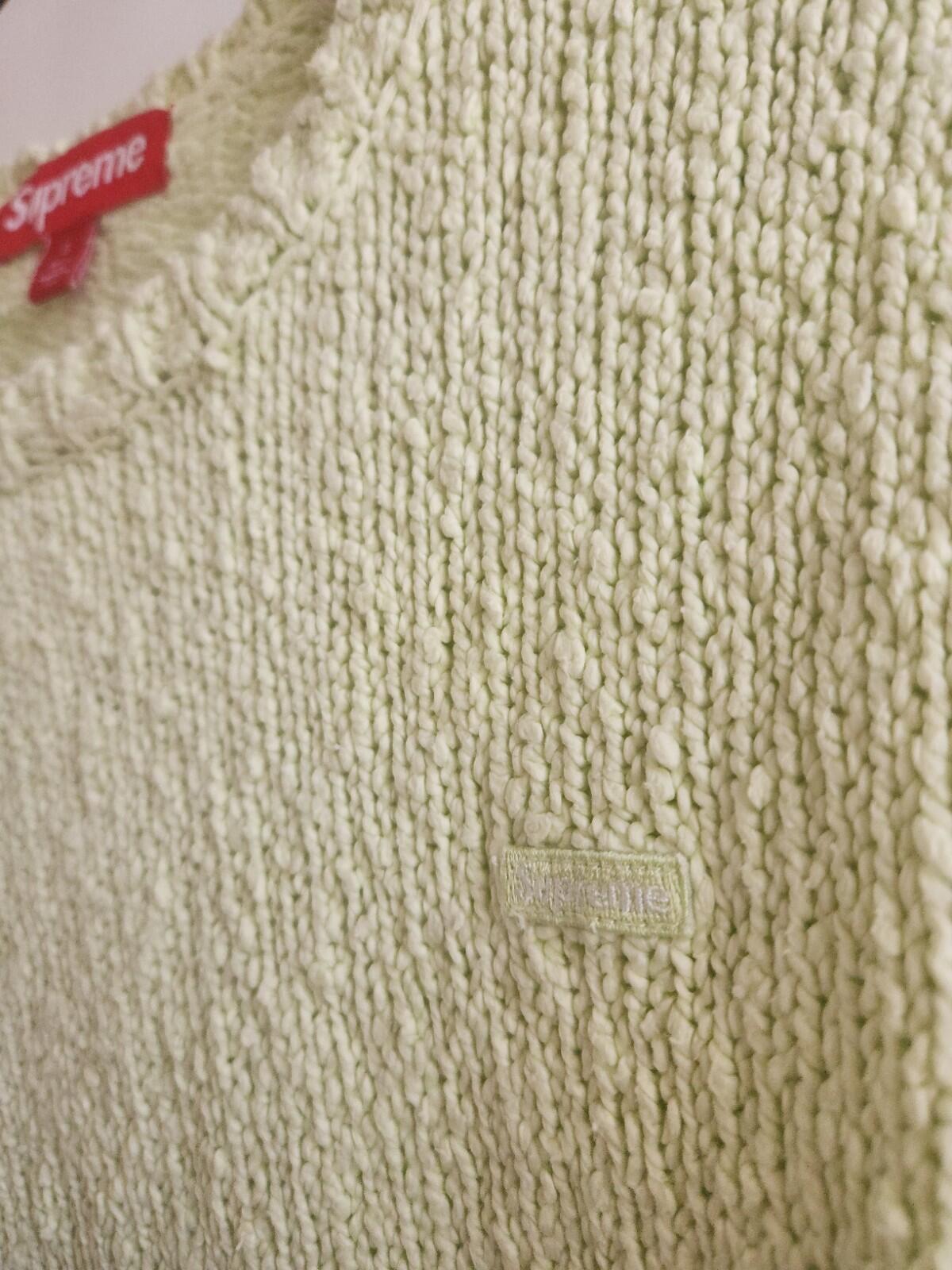 SS24 Supreme Boucle Small Box Sweater  Lime Size S