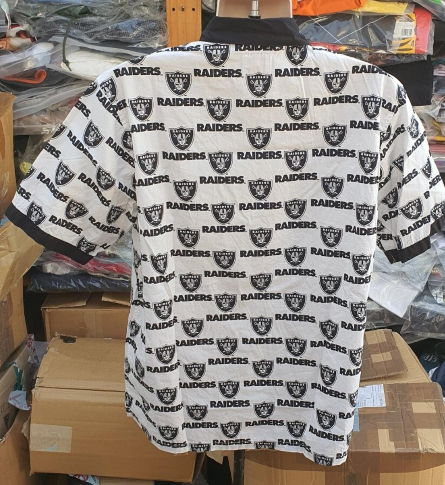SS19 Supreme NFL x RAIDERS X '47 S/S Shirt White Size XL
