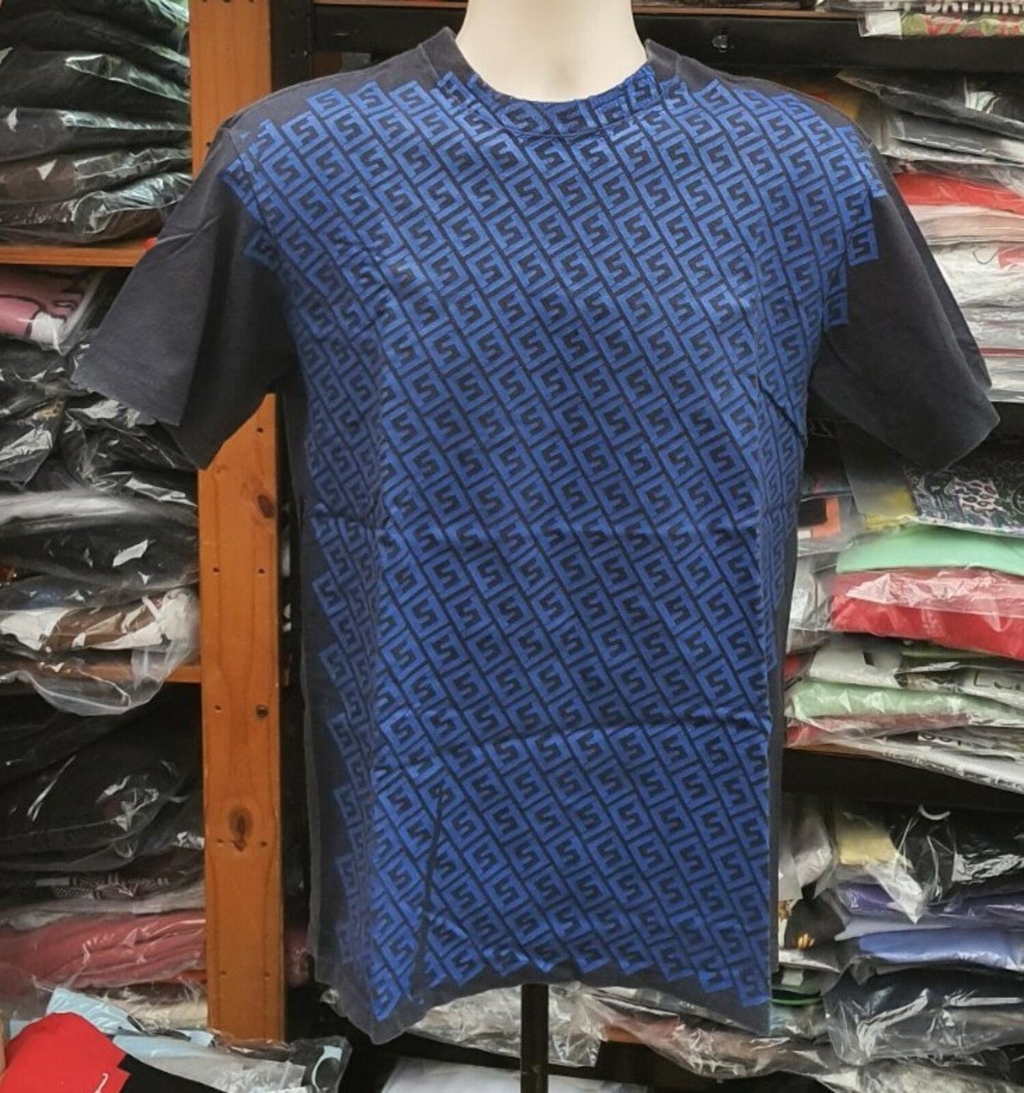 STUSSY Vintage Monogram Tee Black Size M