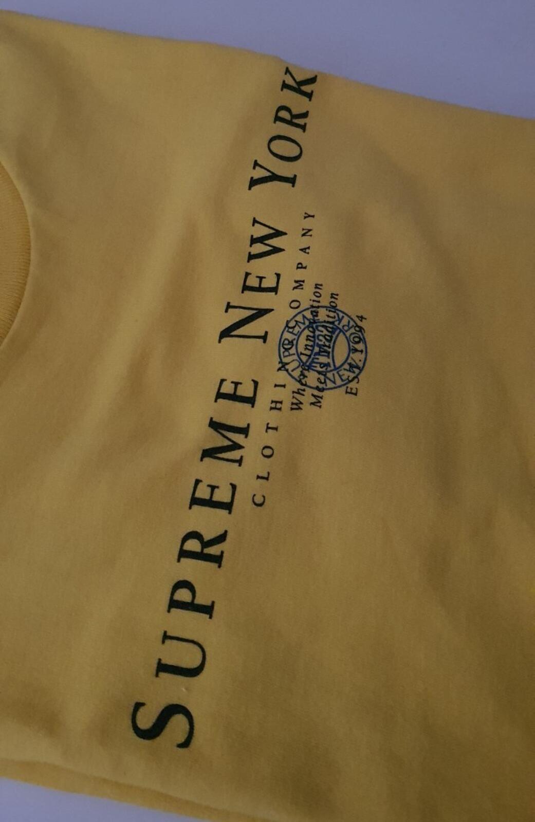 FW22 Supreme Tradition Tee Yellow Size S