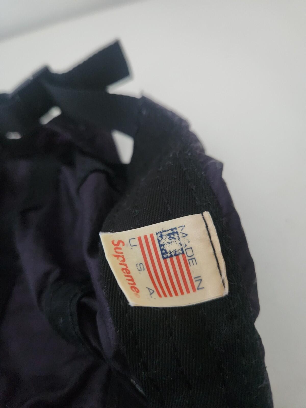SS19 Supreme Geometric Ripstop Camp Cap Purple Nylon Hat Made In USA