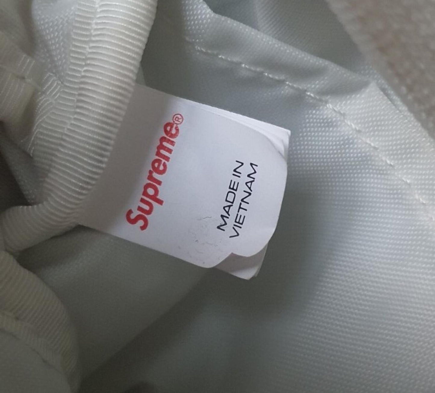 FW23 Supreme Waist Bag White Water Resistant