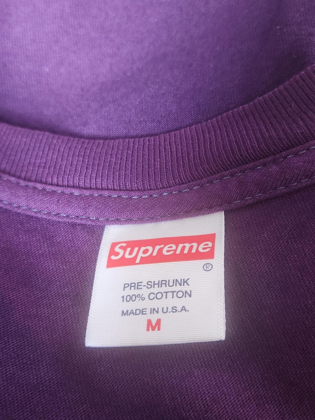 FW19 Supreme Bridge Tee Purple Size M Sane Smith