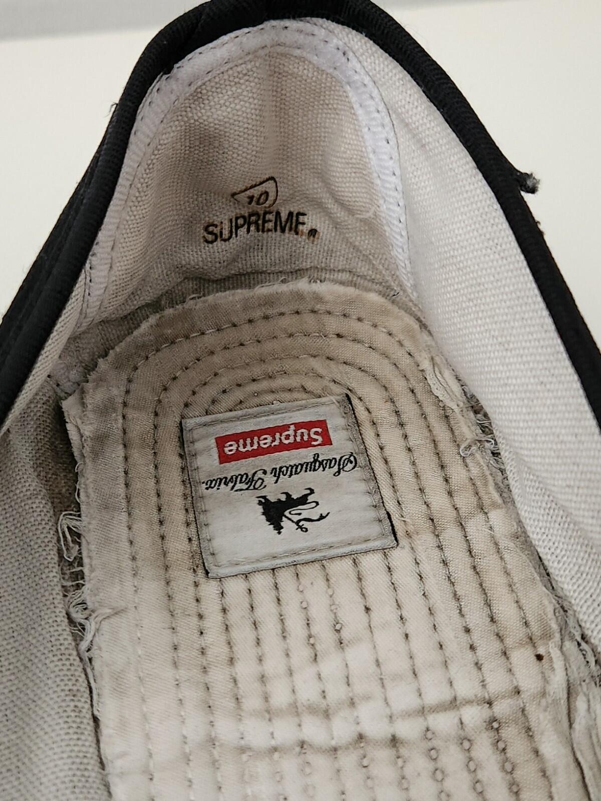 SS16 Supreme Sasquatchfabrix black slip on shoes size UK 9 US 10