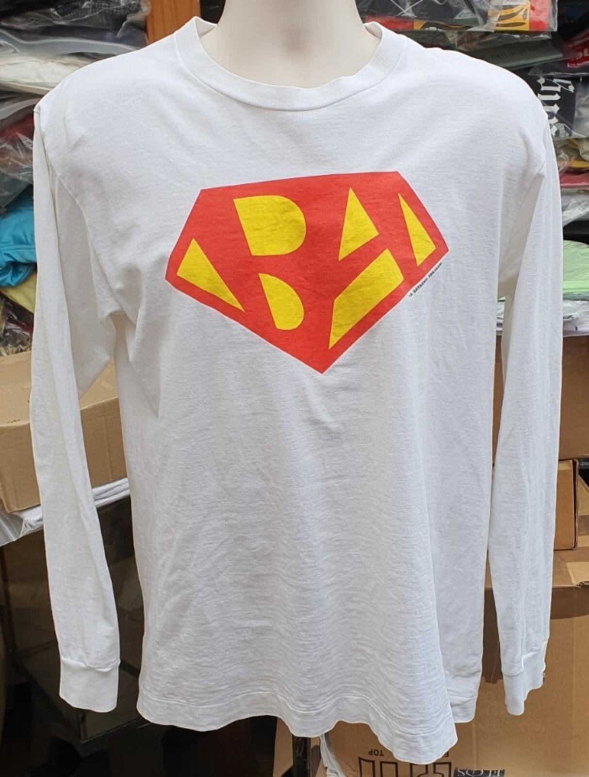 A BATHING APE MAN Longsleeve Tee L/S Tee White Size L BAPE