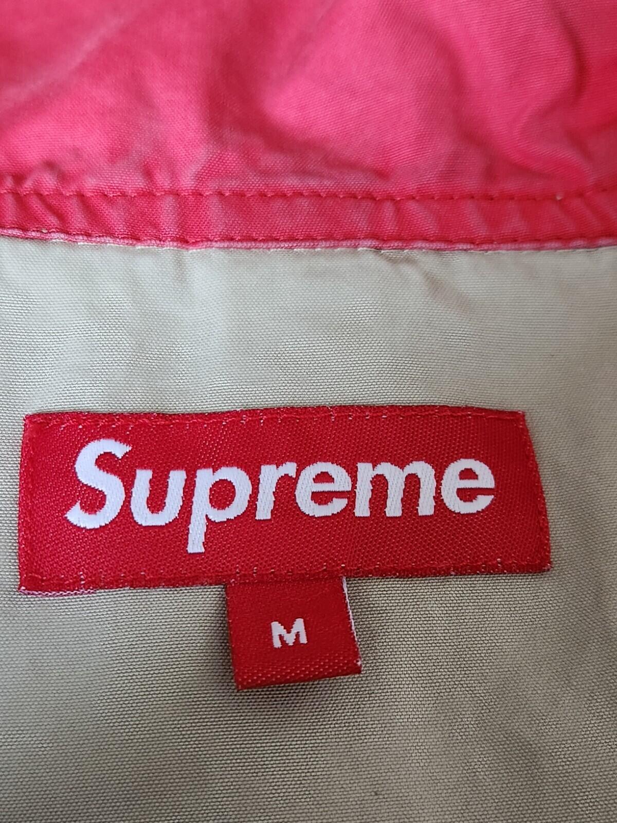 FW10 Supreme Jacket Beige Red Parka Size M Medium Rare 2010 Vintage Rain Coat