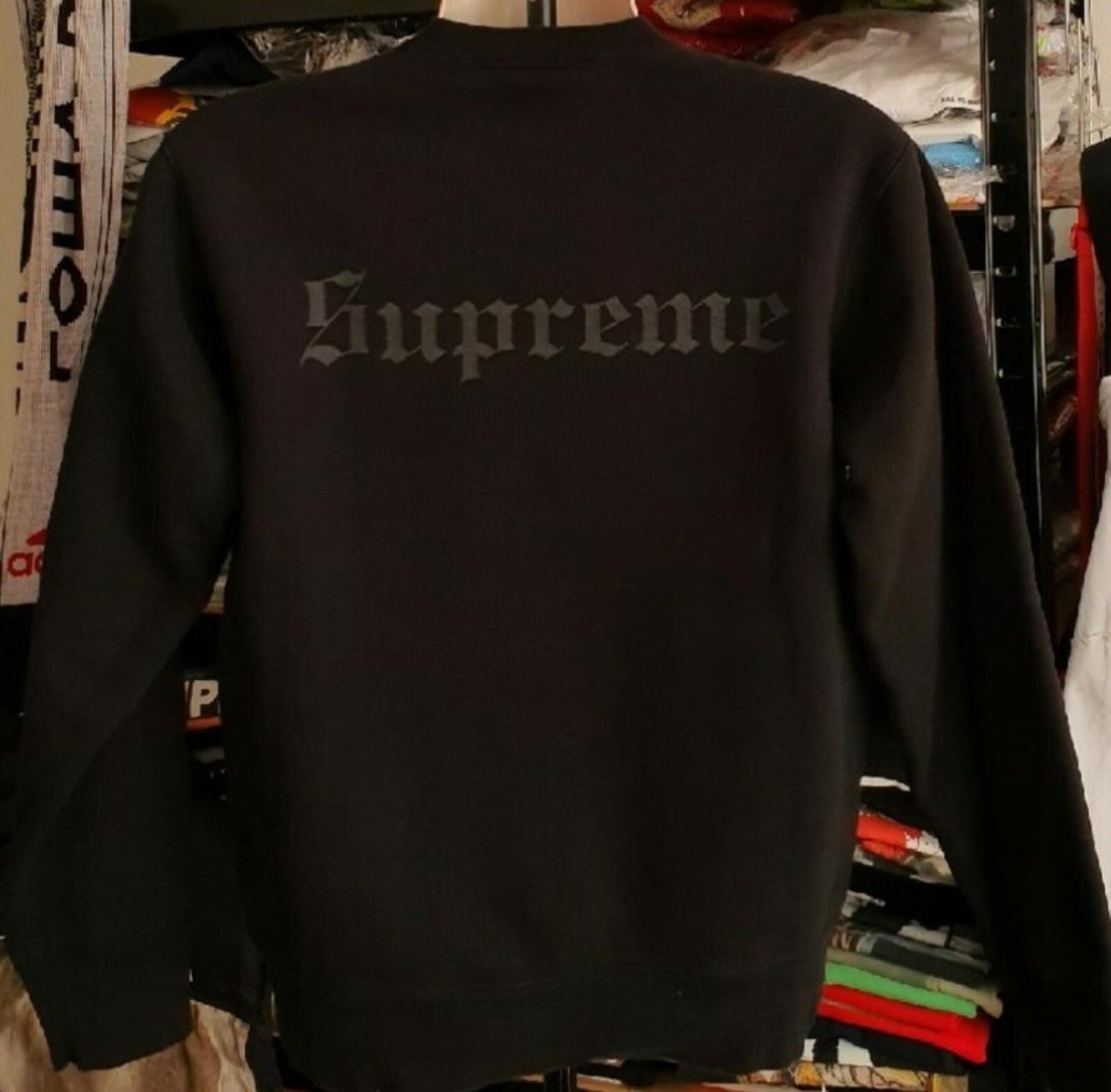 FW16 Supreme x Slayer Cutter Crewneck Black Size M