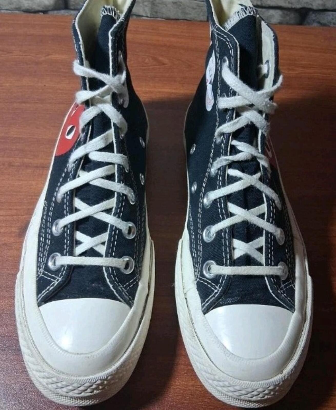 Comme des Garcons PLAY Converse Chuck Logo High Top Trainers £140 UK 5 EU 37.5