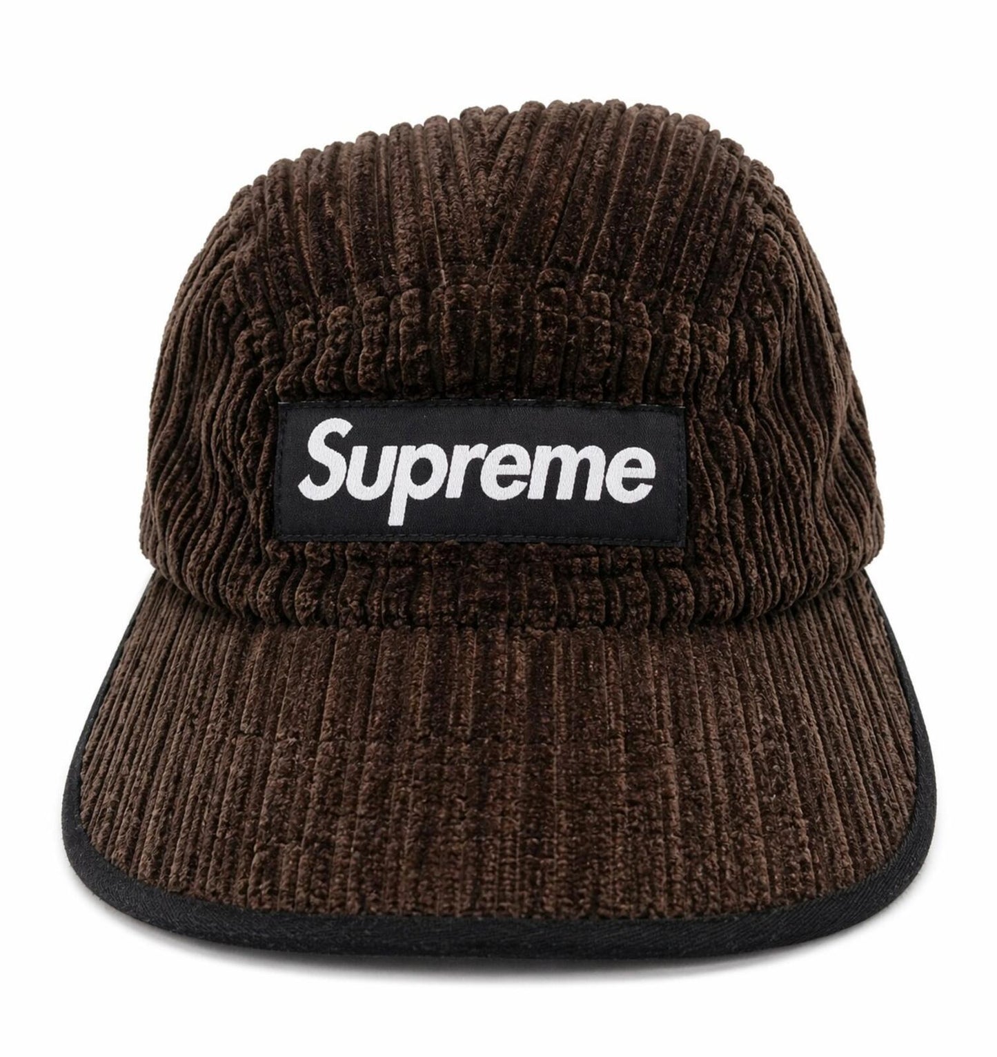 FW15 Supreme Hi-Lo Corduroy Camp Cap Brown