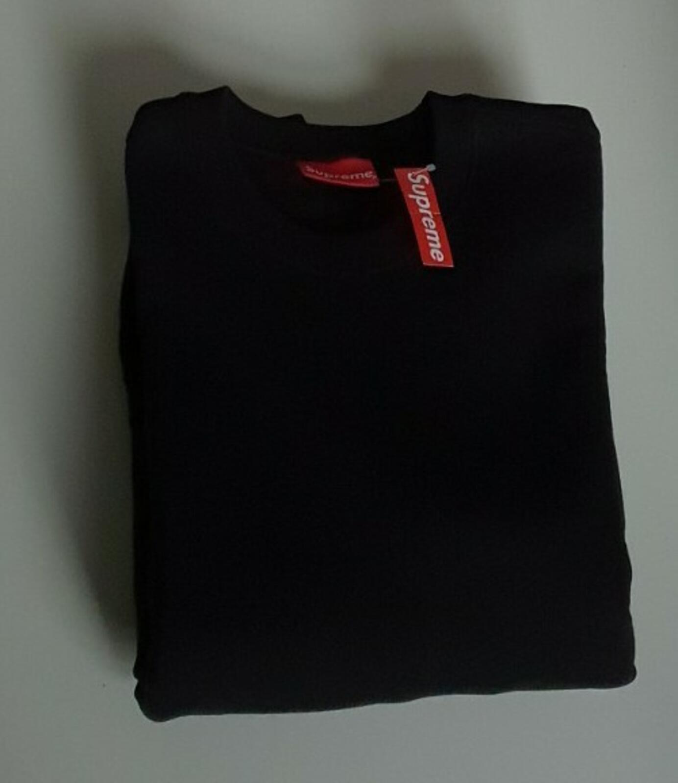 SS19 Supreme Rib Stripe black crewneck size M medium sweatshirt New With Tag
