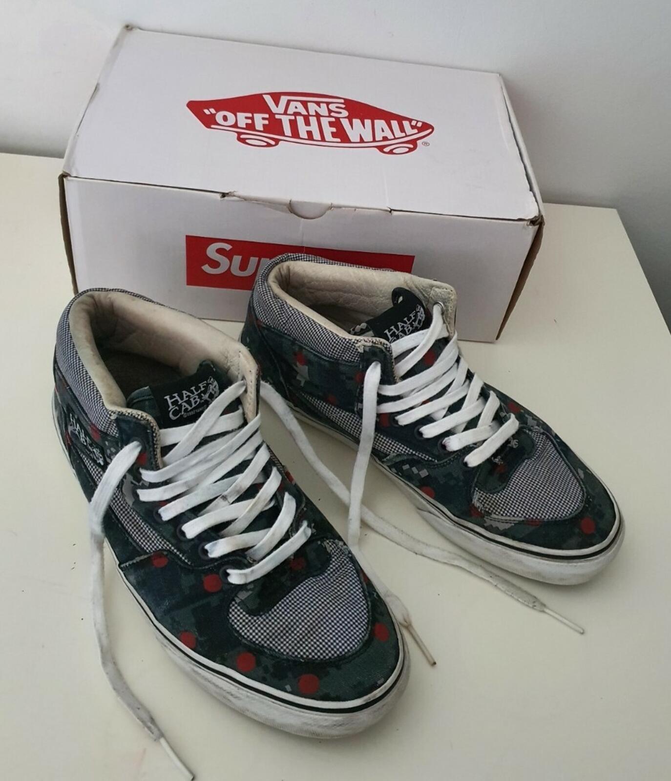 SS13 Supreme Vans x CDG Shirt Half Cab Pro US 9 UK 8 EUR 42 digi camo Trainers