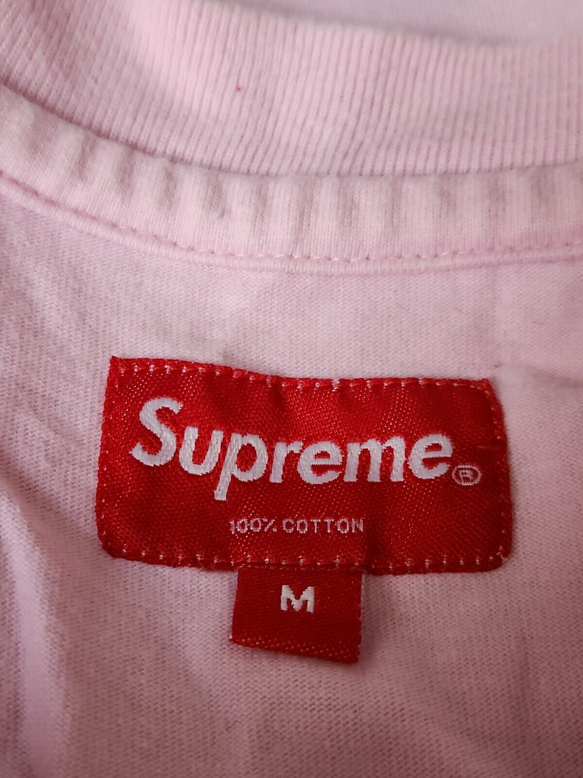 SS20 Supreme Side Logo S/S Top pink Tee M T-shirt Purple Logo