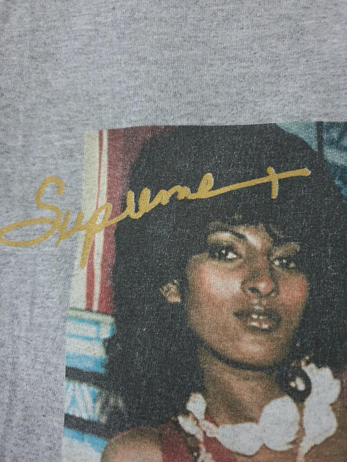 SS12 Supreme Pam Grier Tee grey T-shirt size L large vintage Very Rare