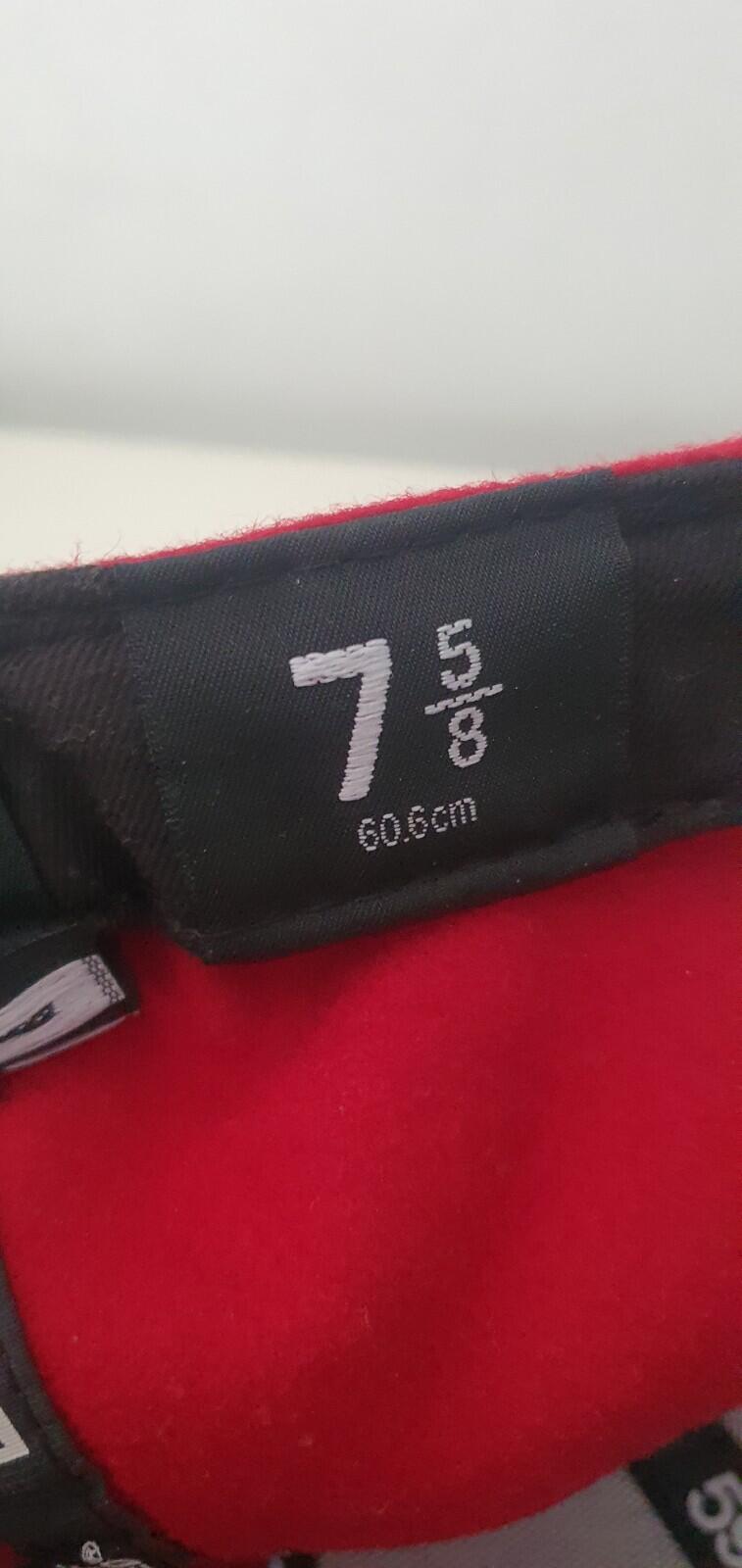 FW11 Supreme Loro Piana Box Logo New Era Red Wool size 7 5/8