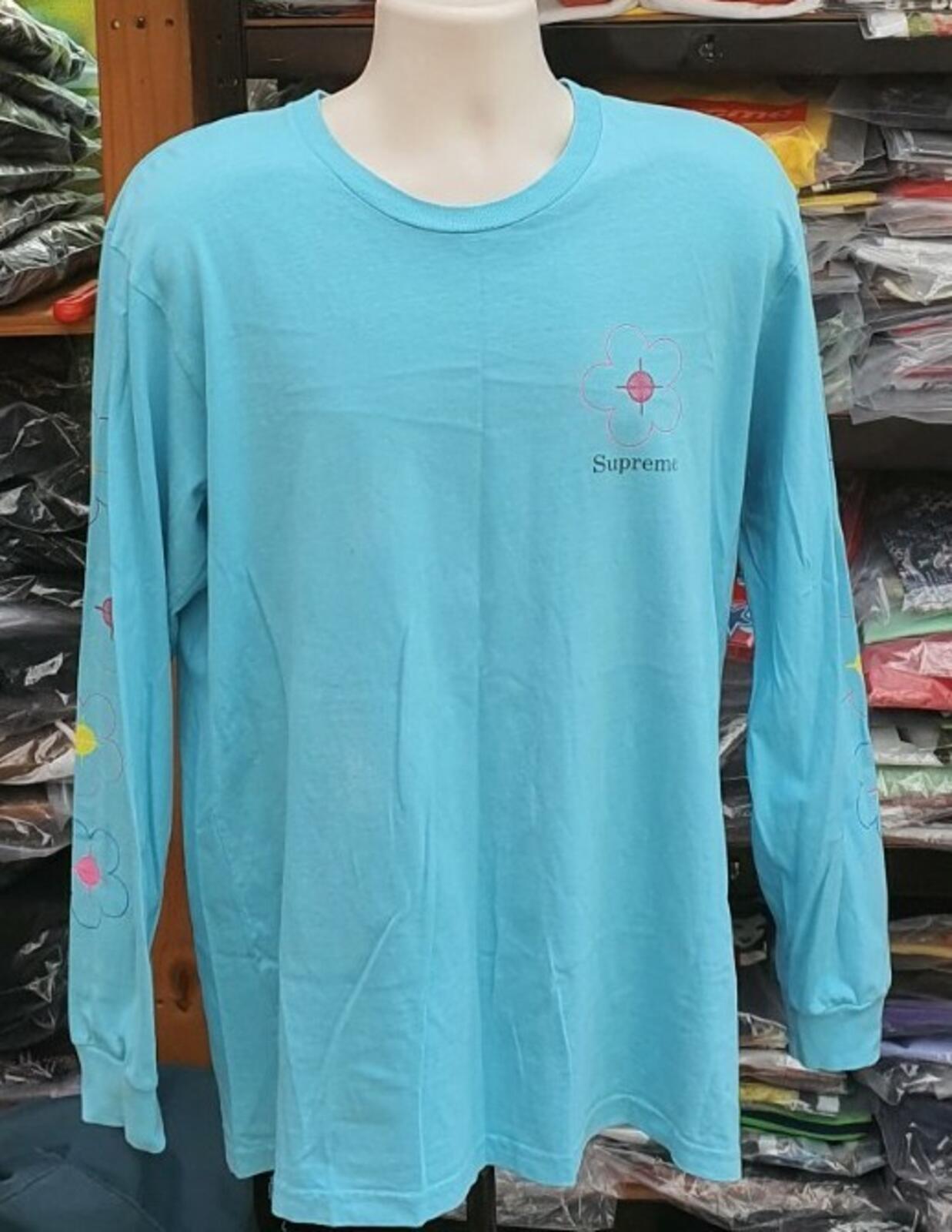 SS17 Supreme Been Hit L/S Tee Light Blue Size L