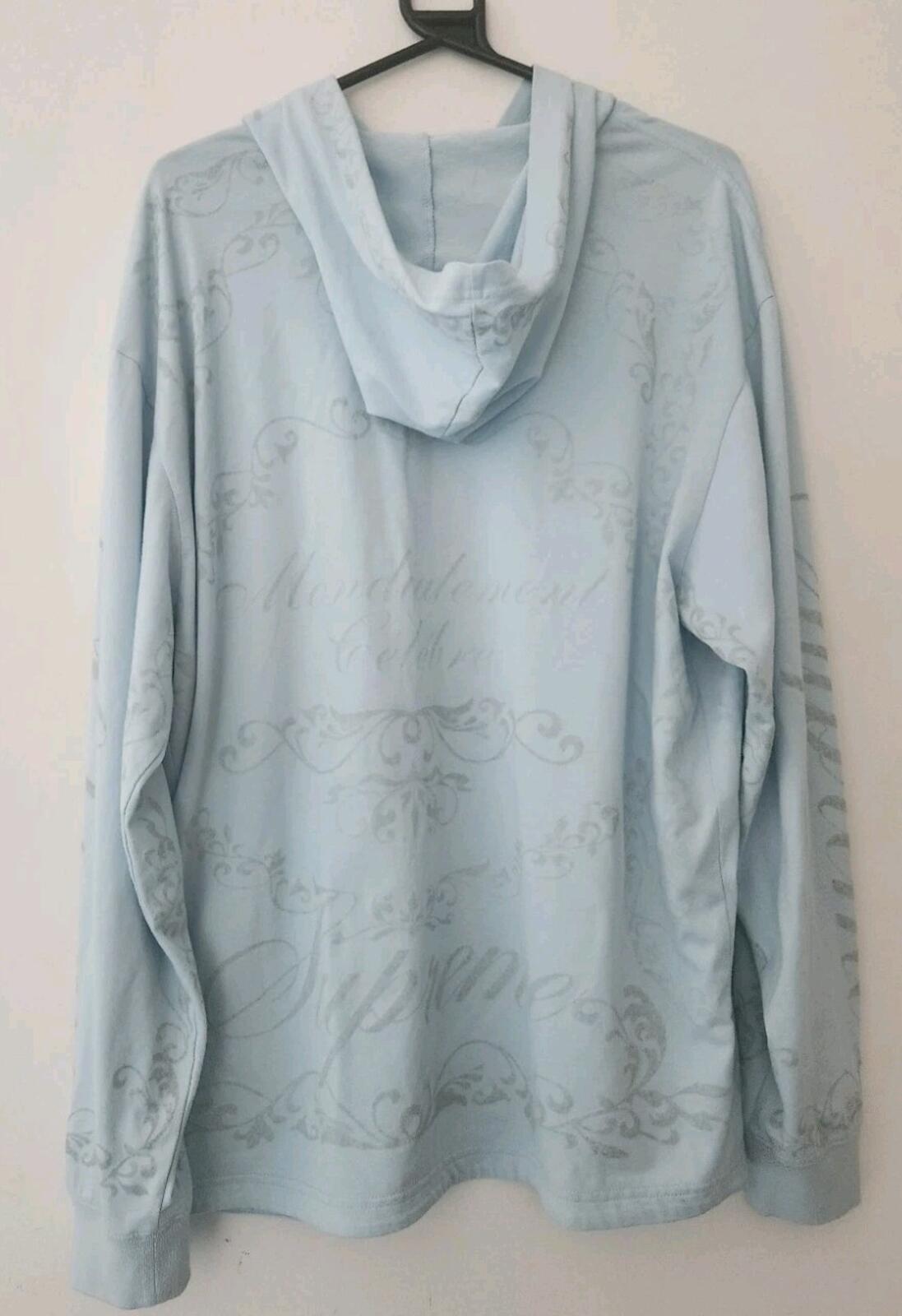 SS23 Supreme Celebré Hooded L/S Top Hoodie Light Blue Size L