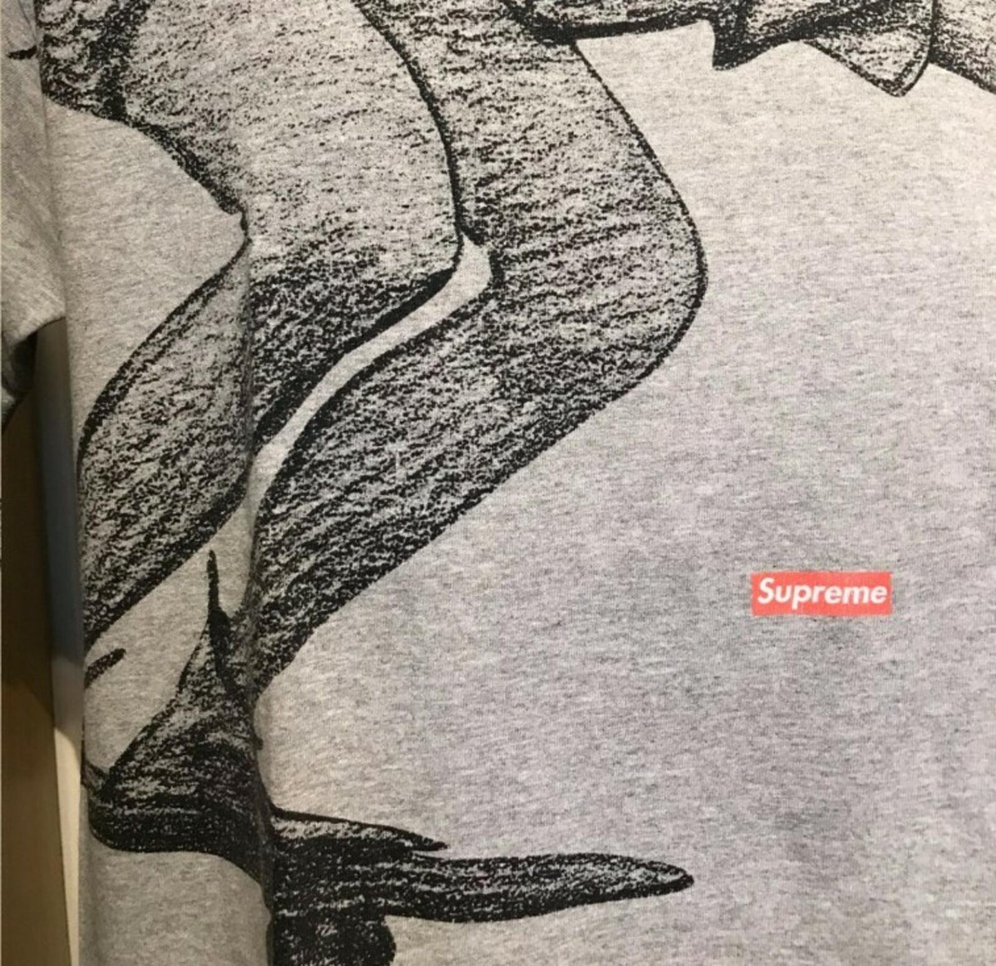 FW07 Supreme Robin Live To Ride, Ride To Live Tee Heather Grey Size M