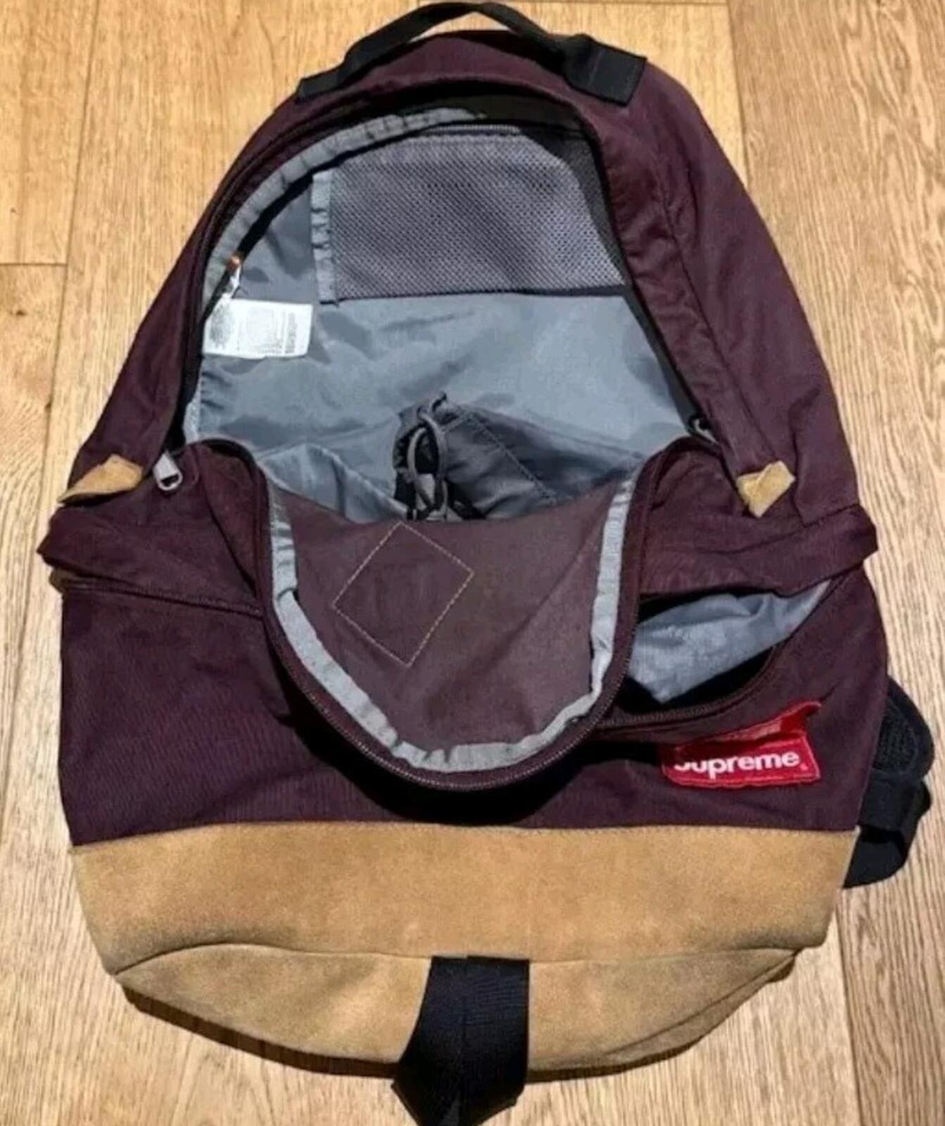 FW12 Supreme x THE NORTH FACE Corduroy Suede Day Pack Backpack Bag