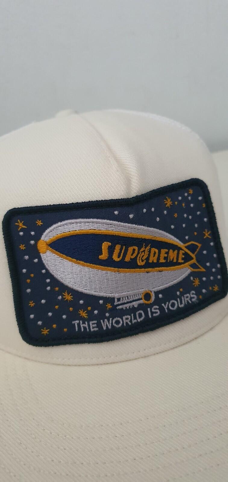FW20 Supreme Blimp Mesh Back 5-Panel Cap Weiß