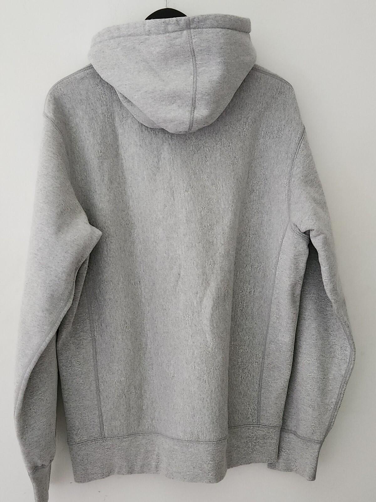 Sudadera con capucha FW19 Supreme Sequin Viper talla L, color gris jaspeado