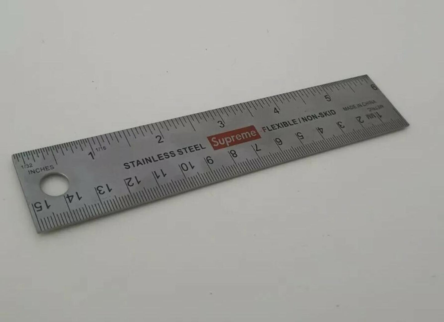 FW11 Supreme Stainless Steel Ruler vintage 2011 accessory small box logo Rare