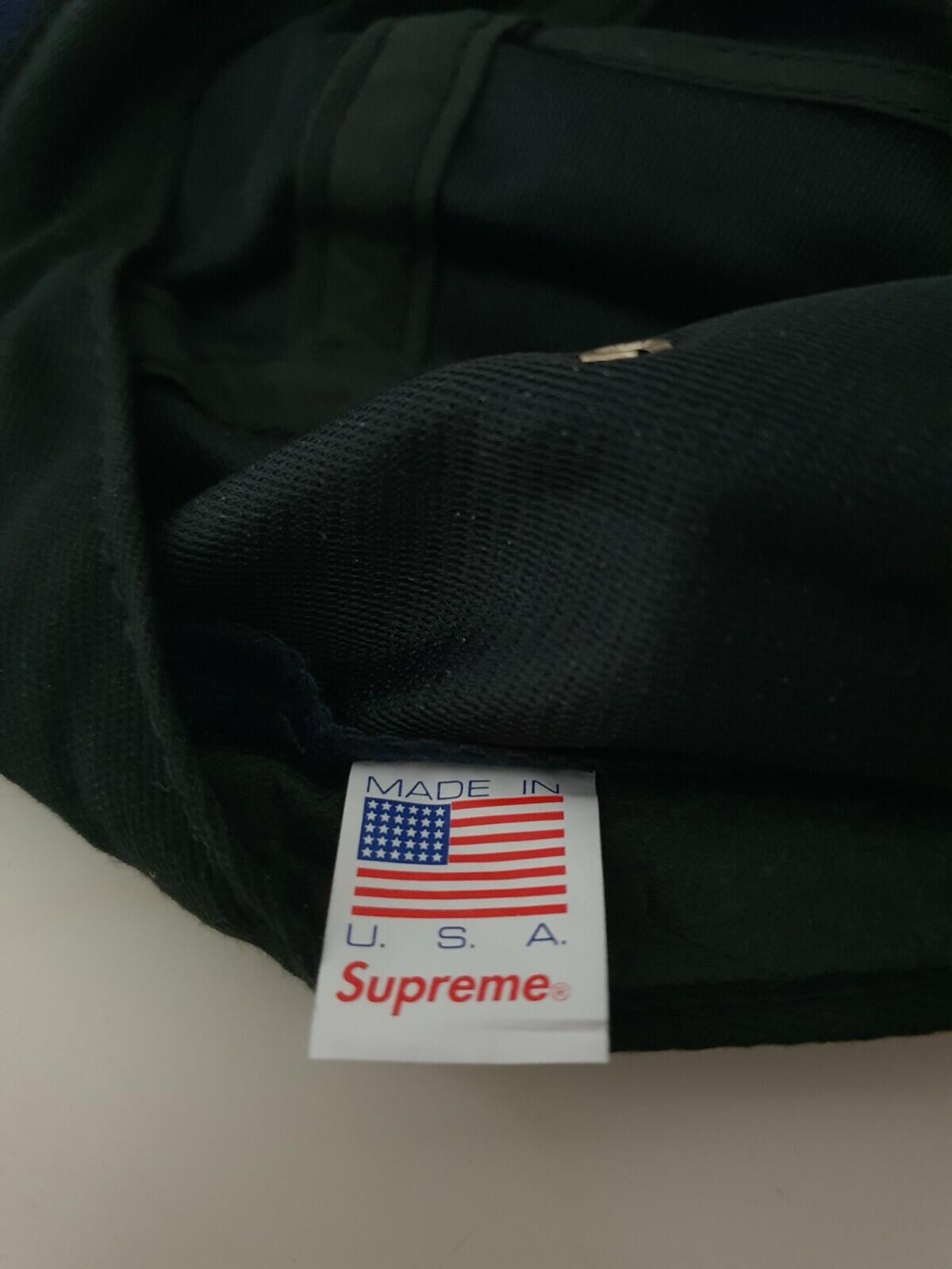 Supreme camp cap hat navy box logo Rare