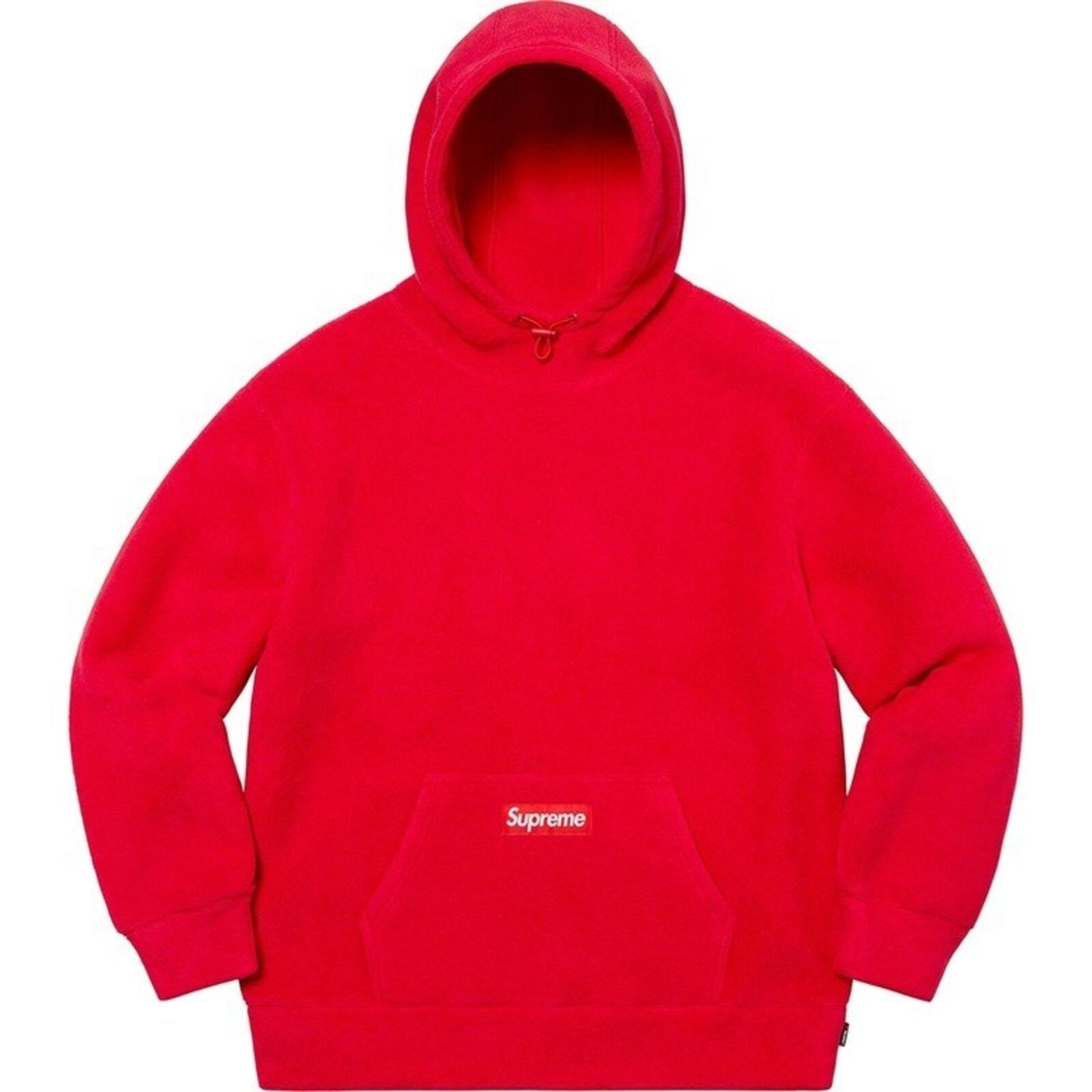 FW20 Supreme Polartec Hooded Sweatshirt Red Size XL