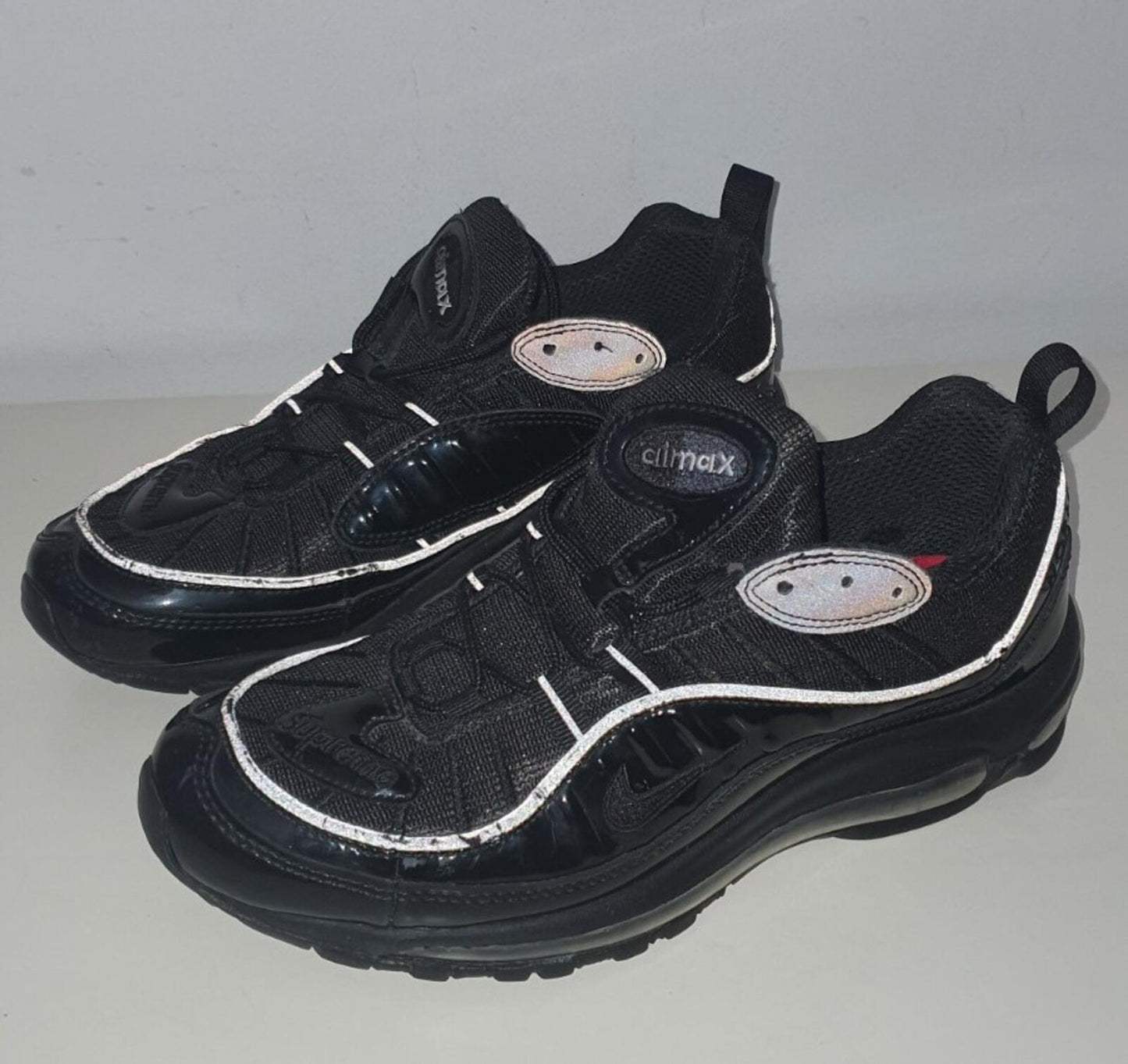 SS16 Supreme Nike Air Max 98 Black US 8.5 UK 7.5  EU 42 reflective lot Trainers